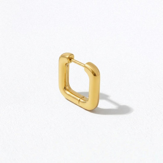 Boucle d'oreille individuelle créole plaqué or 18K 1,3 cm Moove Bellaime