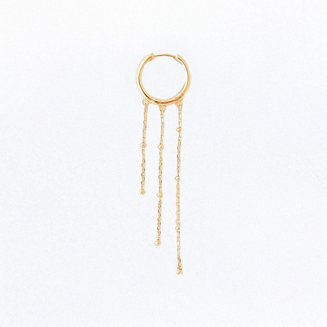 Earcuff plaqué or 18K boucle d'oreille individuelle 5,5 cm Salsa Bellaime 2