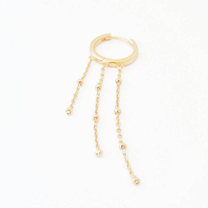 Earcuff plaqué or 18K boucle d'oreille individuelle 5,5 cm Salsa Bellaime 3