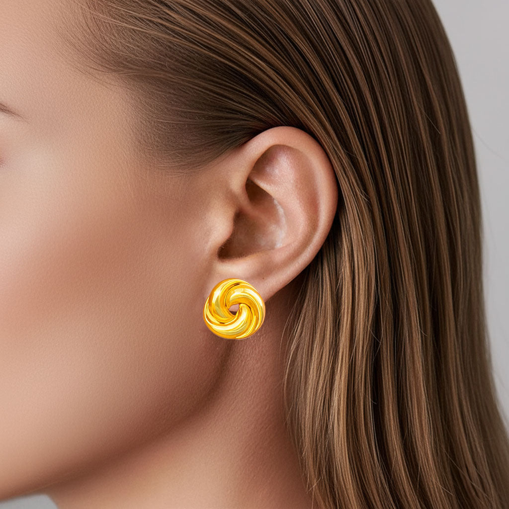 Boucles d'Oreilles Orthense - Acier inoxydable - Couleur or