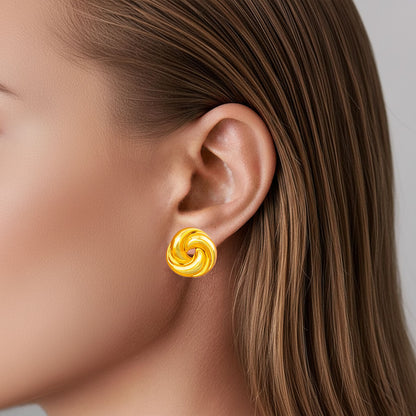 Boucles d'Oreilles Orthense - Acier inoxydable - Couleur or