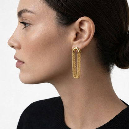 Boucles d'oreilles acier inoxydable Aline Bellaime 3