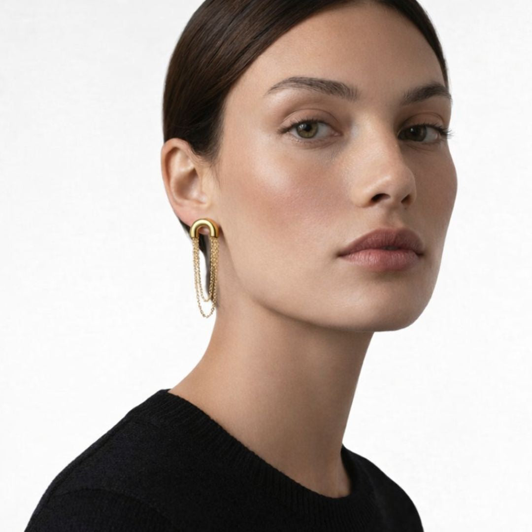 Boucles d'oreilles acier inoxydable Aline Bellaime 4