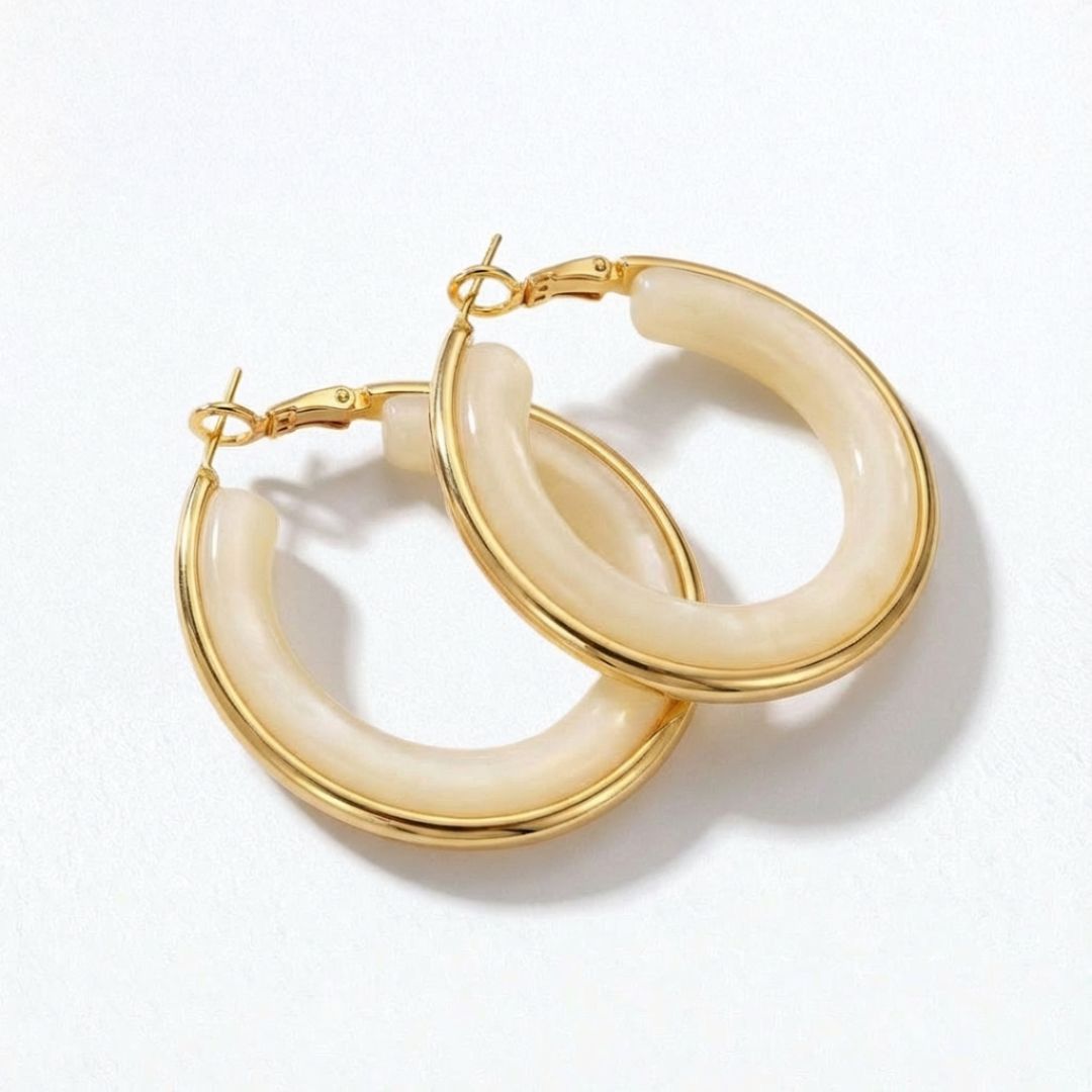 Boucles d'oreilles créoles acier inoxydable Anais Bellaime 4