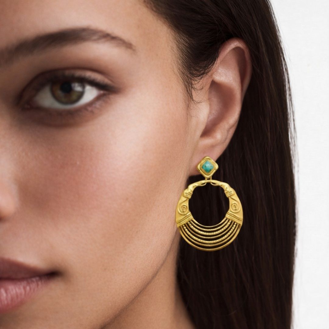 Boucles d'oreilles acier inoxydable Anouk Bellaime 2