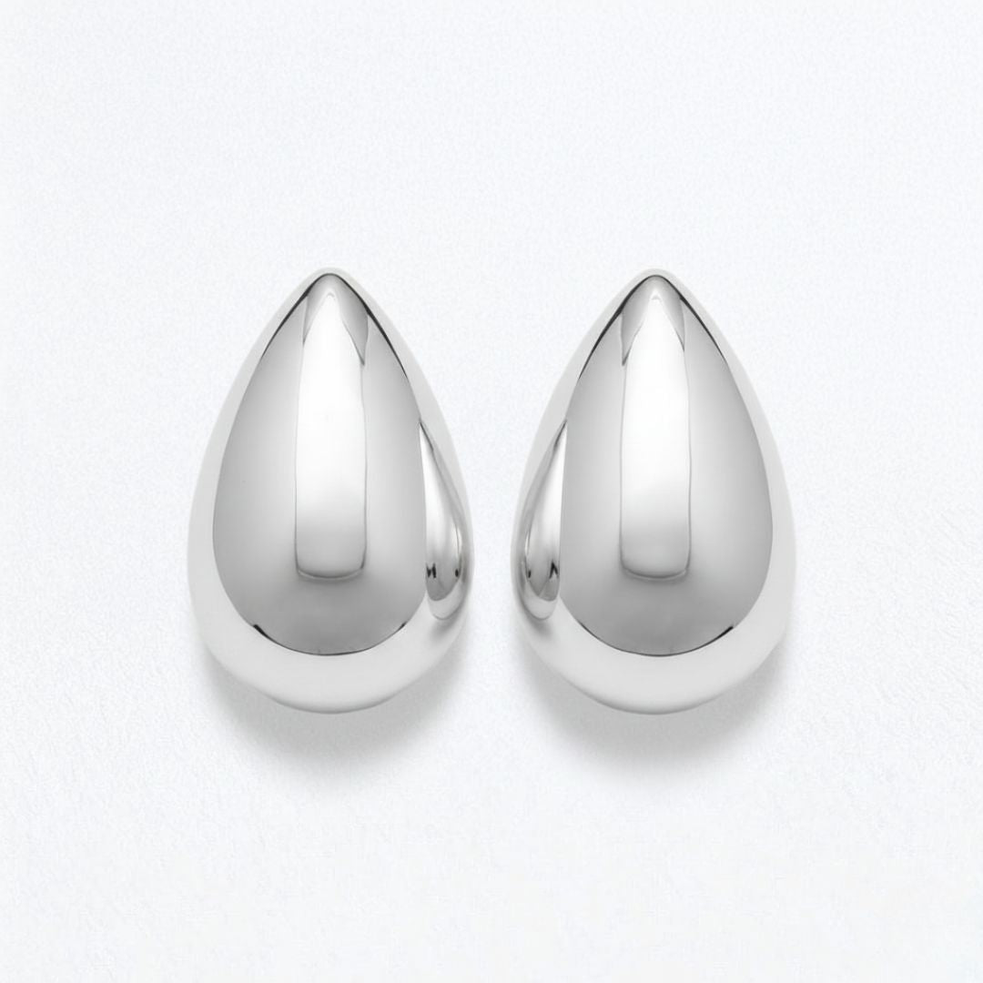 Boucles d'oreilles acier inoxydable argent Chiara Bellaime