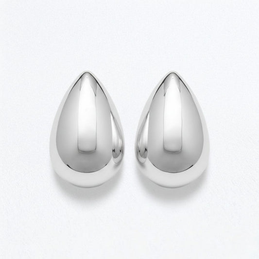 Boucles d'oreilles acier inoxydable argent Chiara Bellaime