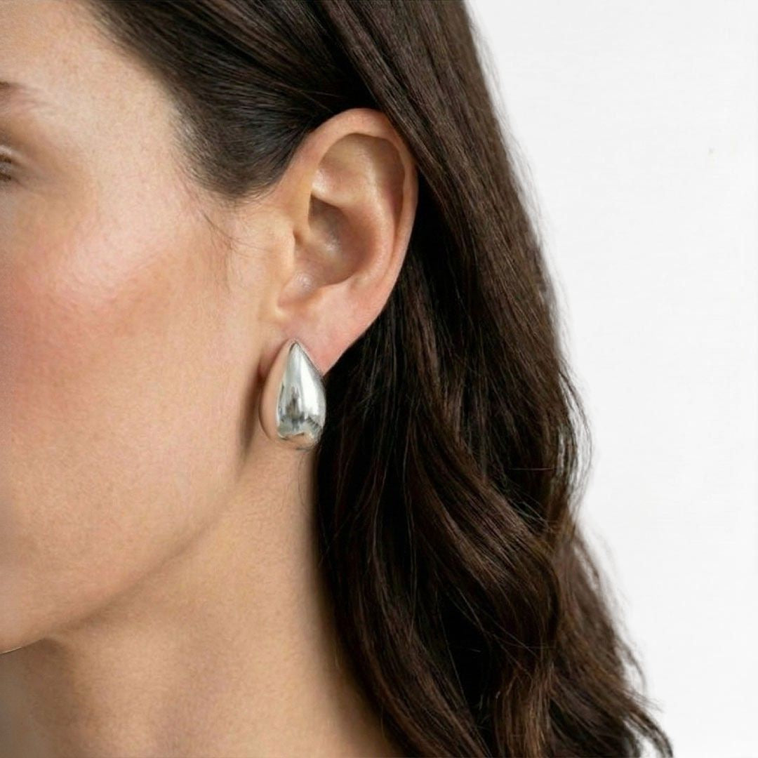 Boucles d'oreilles acier inoxydable argent Chiara Bellaime 3