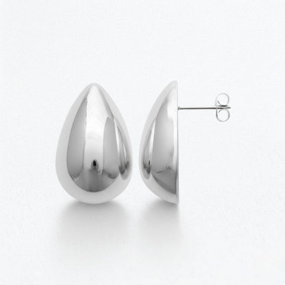 Boucles d'oreilles acier inoxydable argent Chiara Bellaime 4