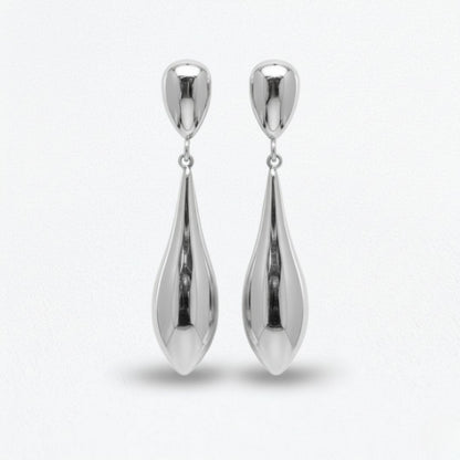 Boucles d'oreilles acier inoxydable argent Galia Bellaime