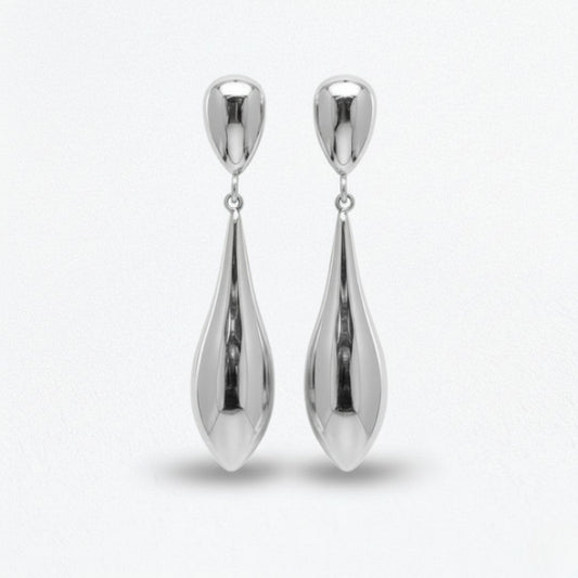 Boucles d'oreilles acier inoxydable argent Galia Bellaime