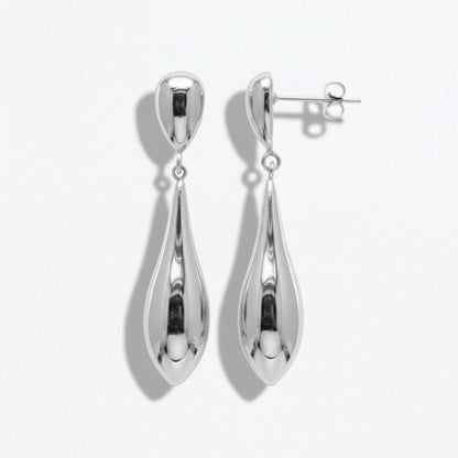 Boucles d'oreilles acier inoxydable argent Galia Bellaime 5