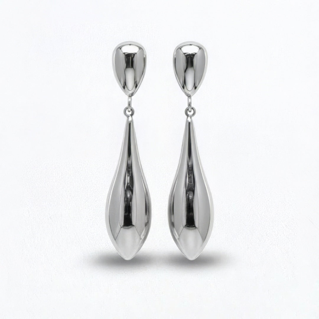 Boucles d'oreilles acier inoxydable argent Galia Bellaime