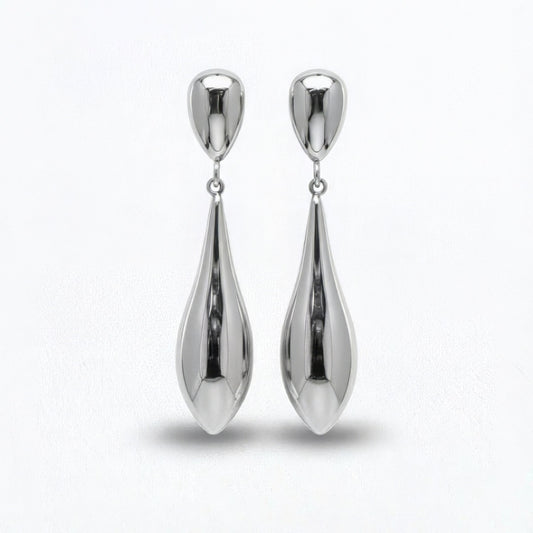 Boucles d'oreilles acier inoxydable argent Galia Bellaime
