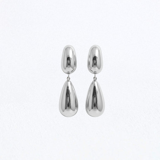 Boucles d'oreilles acier inoxydable argent Isabeau Bellaime