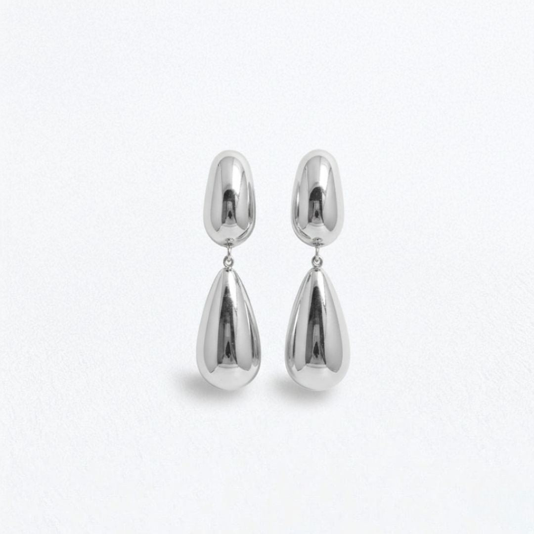 Boucles d'oreilles acier inoxydable argent Isabeau Bellaime