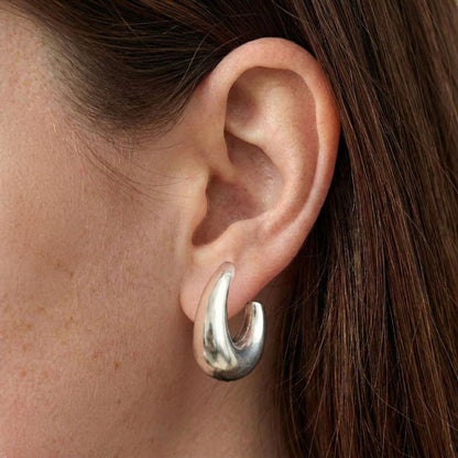 Boucles d'oreilles acier inoxydable argent Marta 3