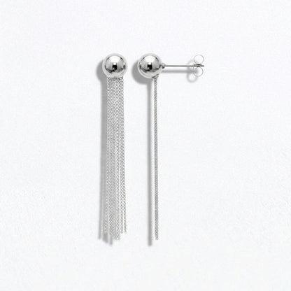 Boucles d'oreilles acier inoxydable argent Olivia Bellaime 4