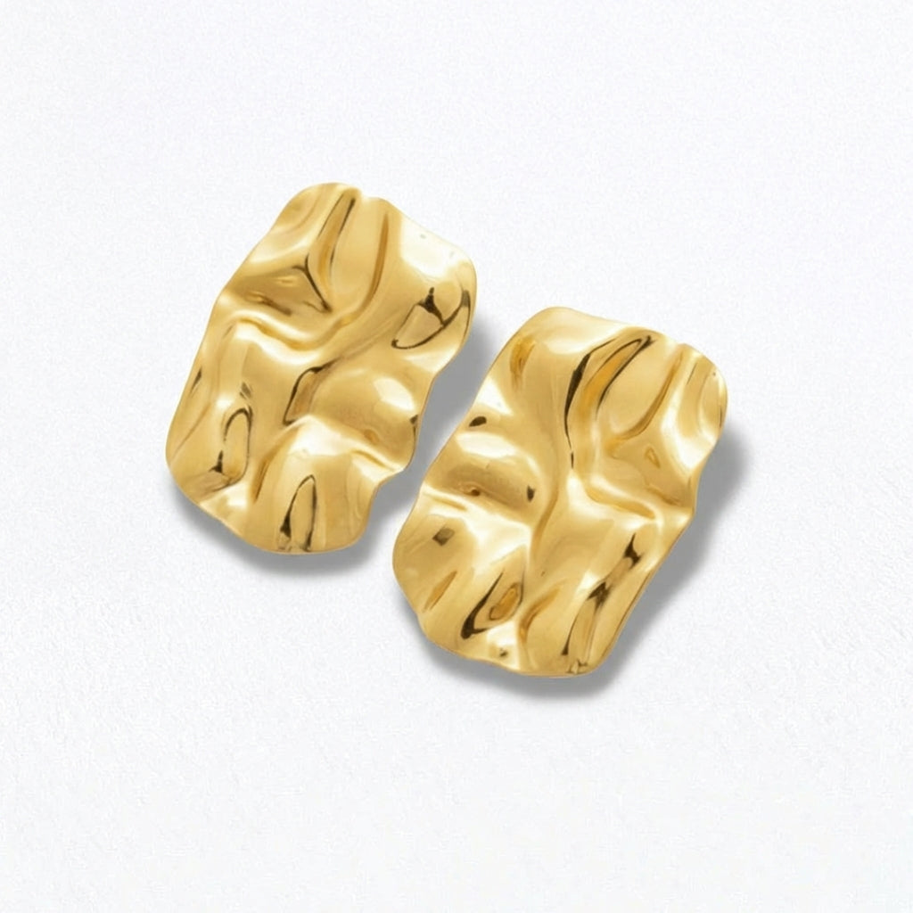 Boucles d'oreilles acier inxoydable or Clothilde Bellaime 4