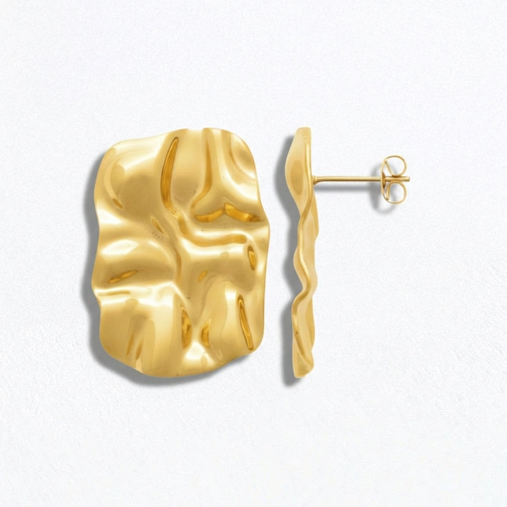 Boucles d'oreilles acier inxoydable or Clothilde Bellaime 5