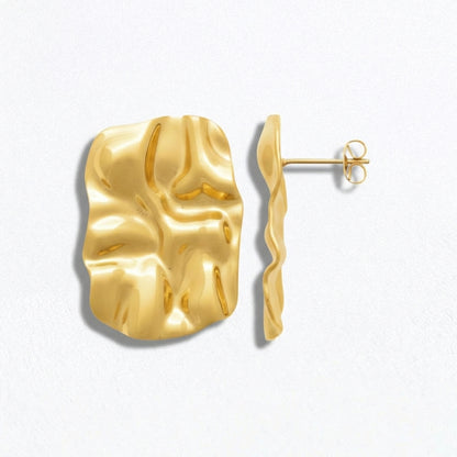 Boucles d'oreilles acier inxoydable or Clothilde Bellaime 5