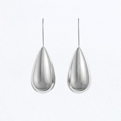 Boucles d'oreilles acier inoxydable argent Diane