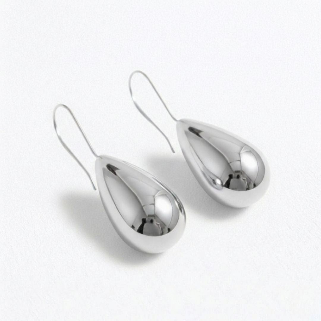 Boucles d'oreilles acier inoxydable argent Diane Bellaime 4