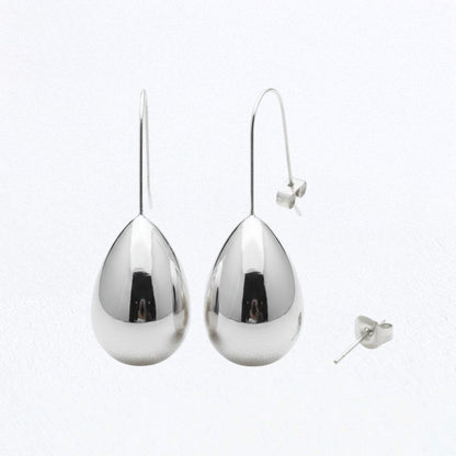 Boucles d'oreilles acier inoxydable argent Diane 5