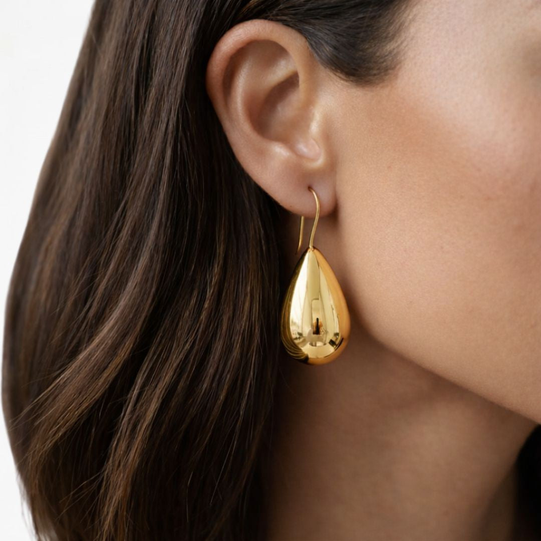 Boucles d'oreilles acier inoxydable or Diane Bellaime 3