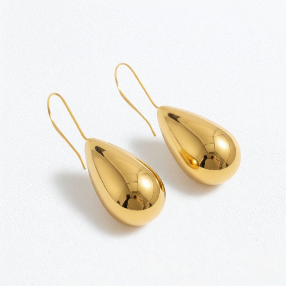 Boucles d'oreilles acier inoxydable or Diane Bellaime 4