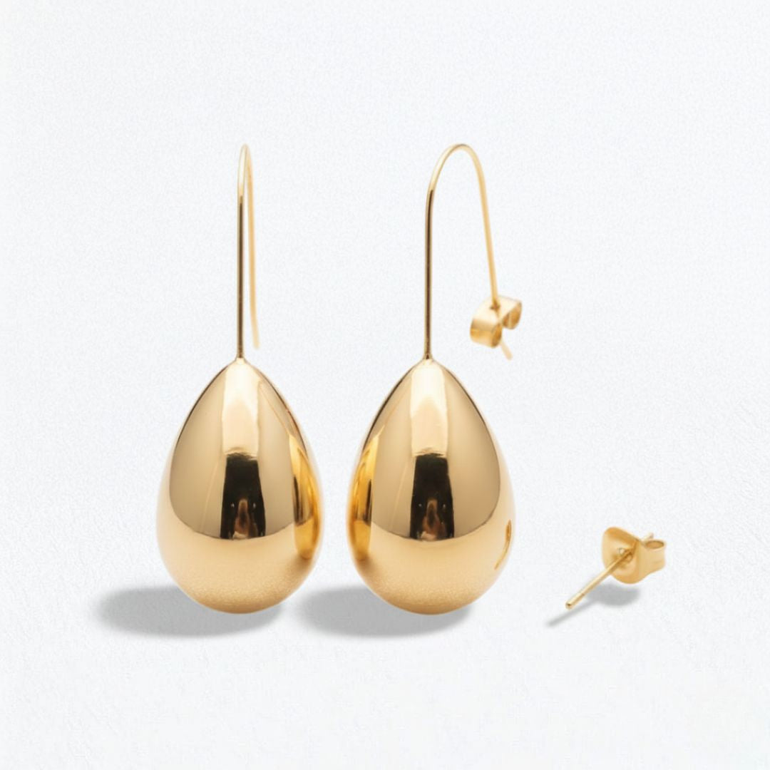 Boucles d'oreilles acier inoxydable or Diane Bellaime 5