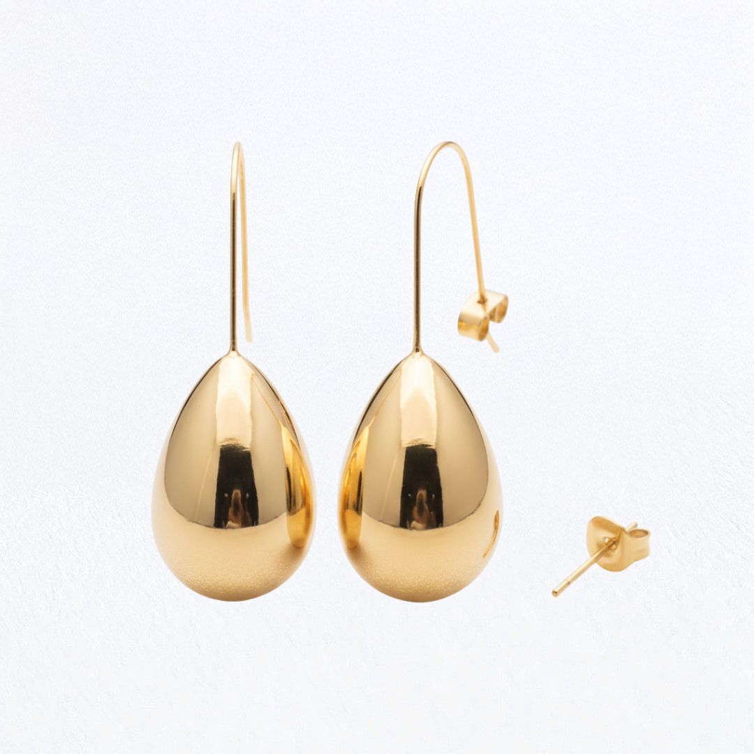 Boucles d'oreilles acier inoxydable or Diane 5