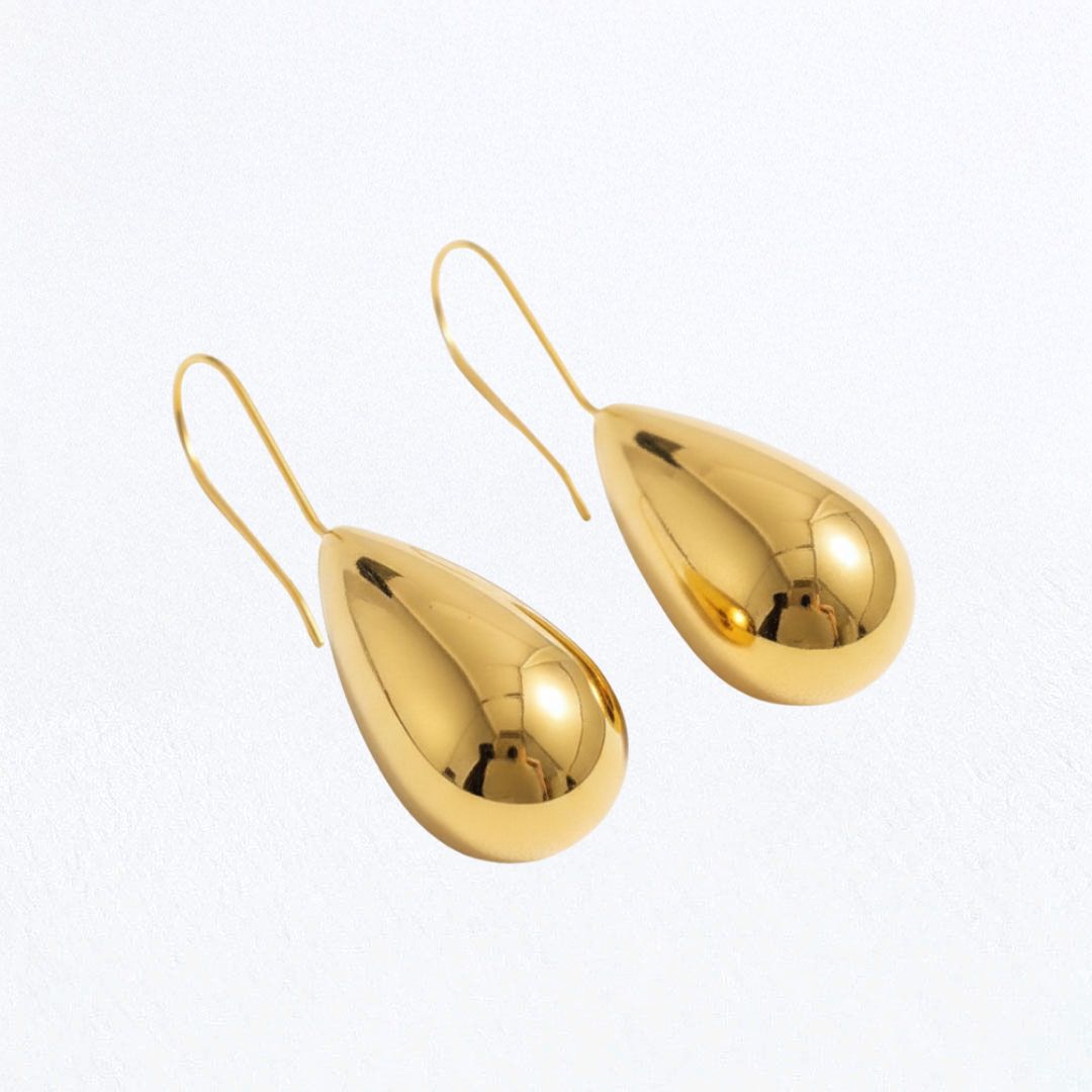 Boucles d'oreilles acier inoxydable or Diane 4