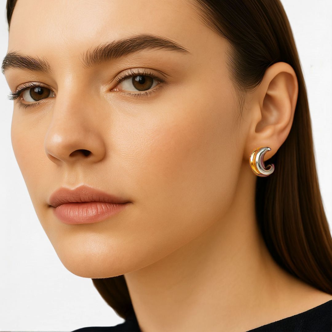 Boucles d'oreilles acier inoxydable Eclypse 2