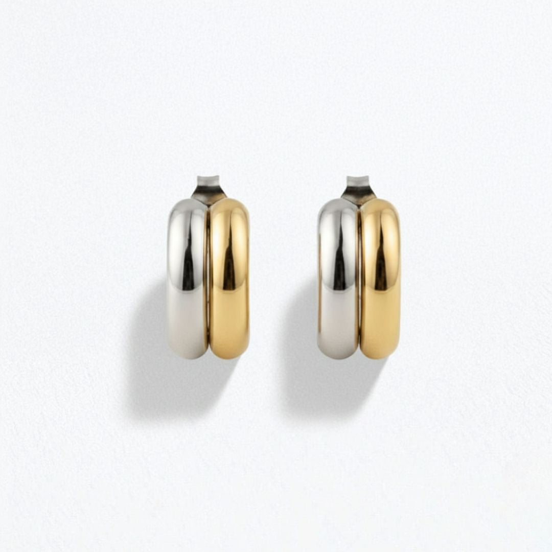 Boucles d'oreilles créoles acier inoxydable Eclypse 5