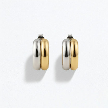 Boucles d'oreilles créoles acier inoxydable Eclypse 5