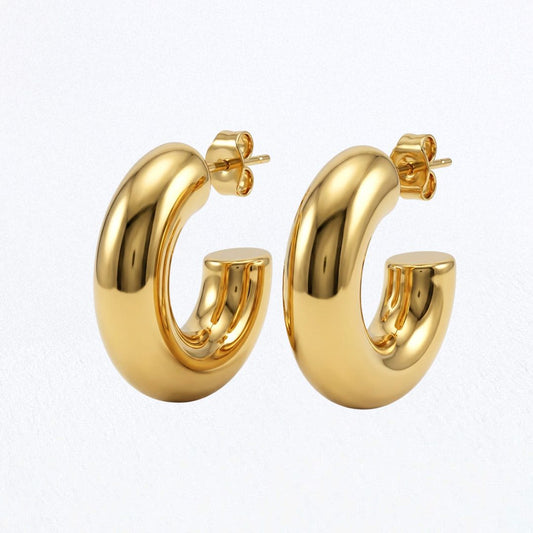 Boucles d'oreilles créoles acier inoxydable Eleis Bellaime