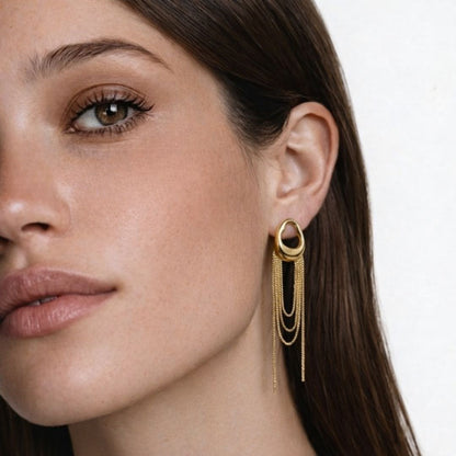 Boucles d'oreilles acier inoxydable Enora Bellaime 2