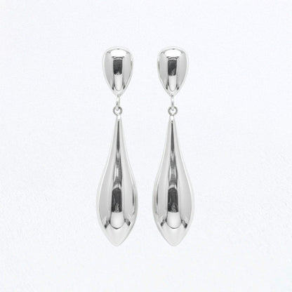 Boucles d'oreilles acier inoxydable argent Galia