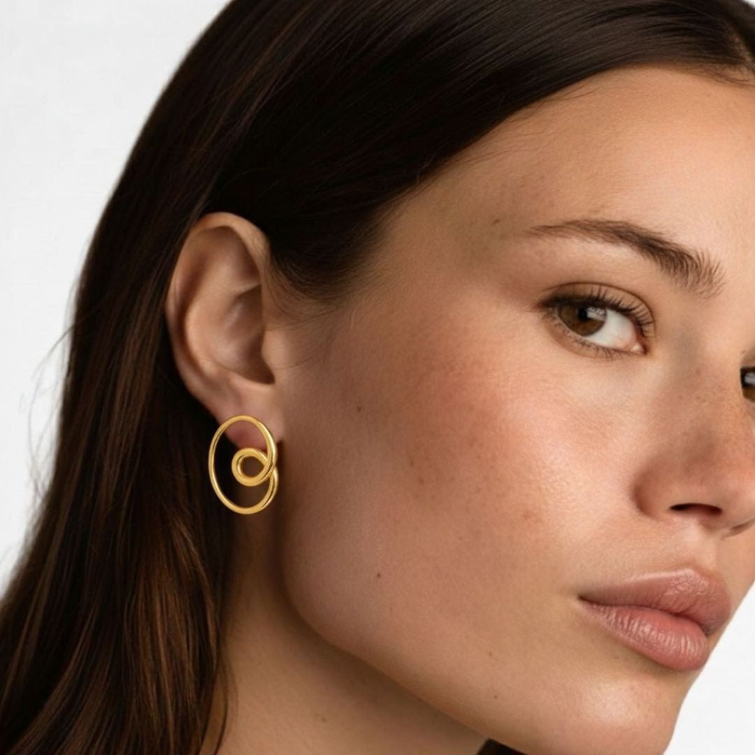 Boucles d'oreilles acier inoxydable Garance Bellaime 2