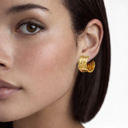 Boucles d'oreilles acier inoxydable Georgia Bellaime 2