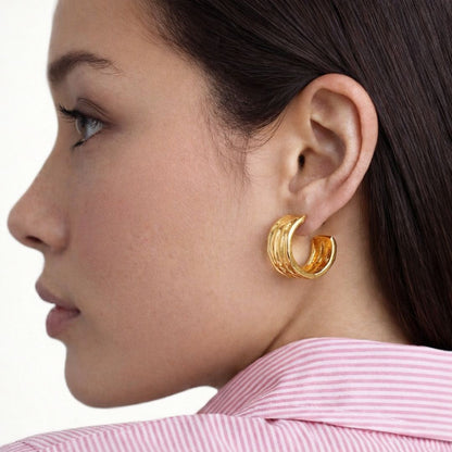 Boucles d'oreilles acier inoxydable Georgia Bellaime 3