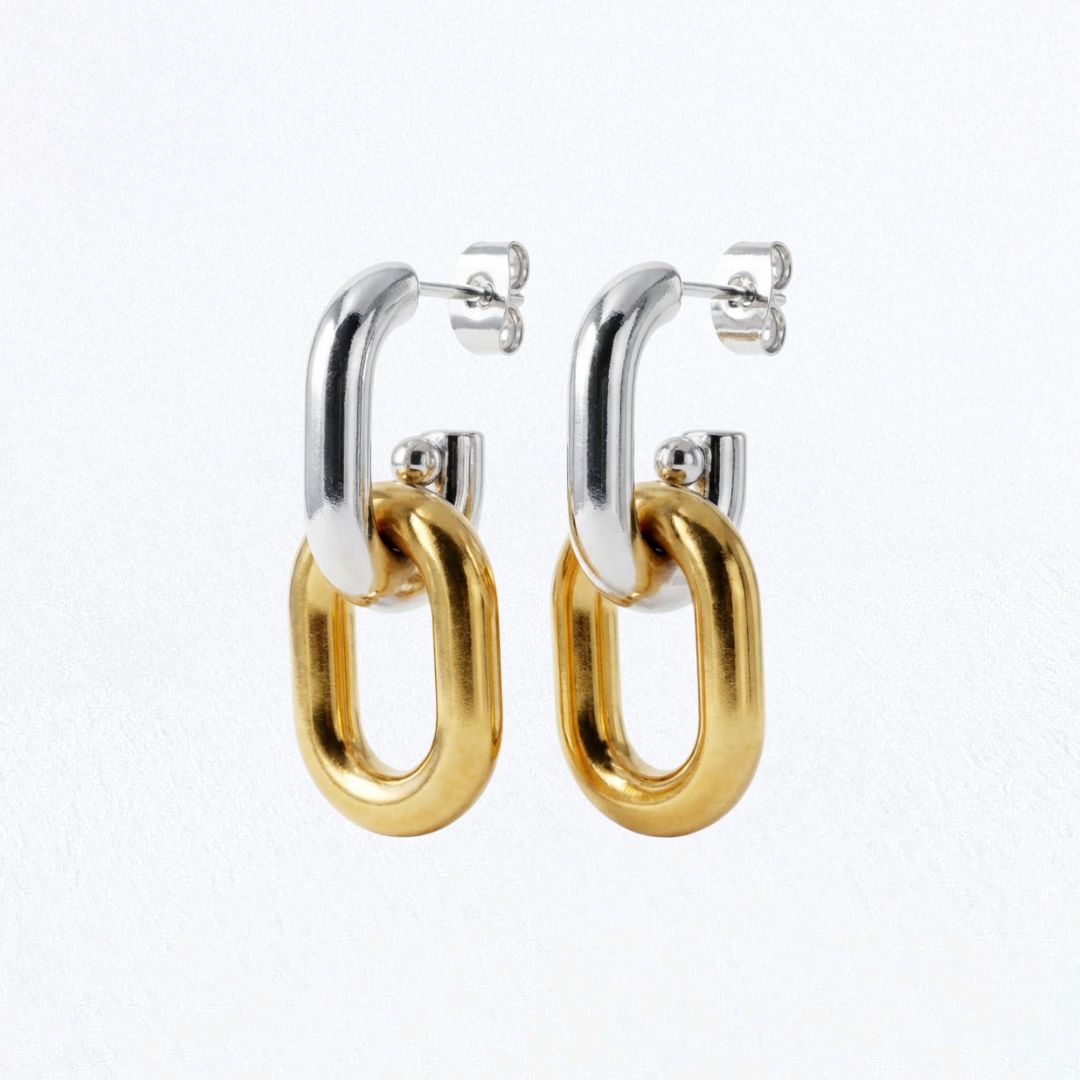 Boucles d'oreilles créoles acier inoxydable Gladys Bellaime