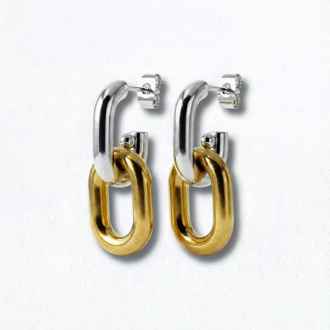 Boucles d'oreilles créoles acier inoxydable Gladys Bellaime