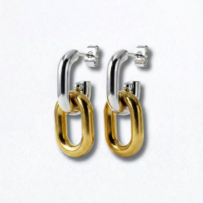 Boucles d'oreilles créoles acier inoxydable Gladys Bellaime