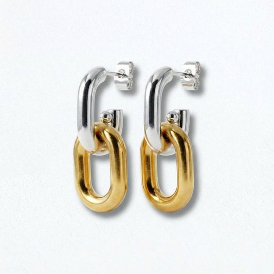 Boucles d'oreilles créoles acier inoxydable Gladys Bellaime