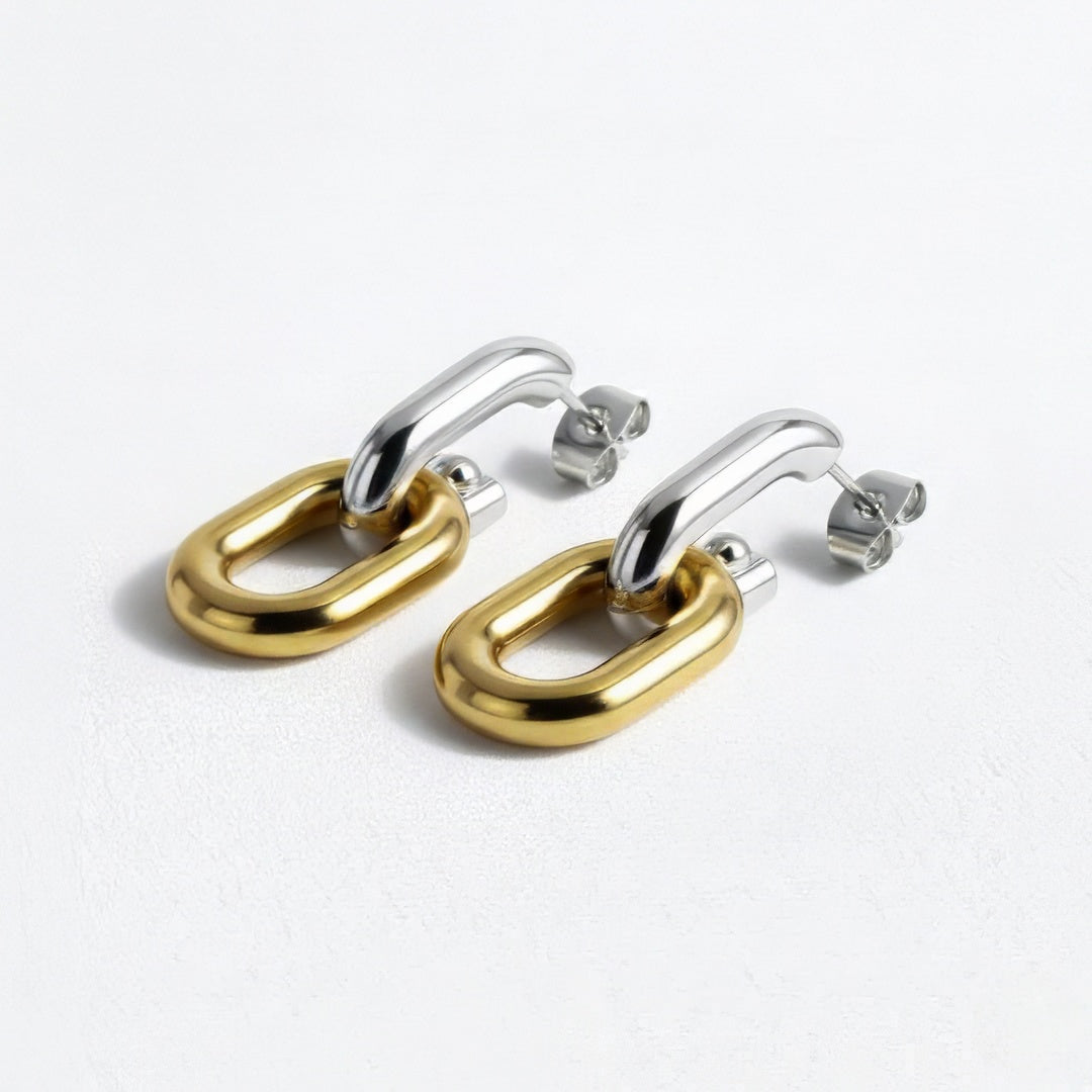 Boucles d'oreilles créoles acier inoxydable Gladys Bellaime 5