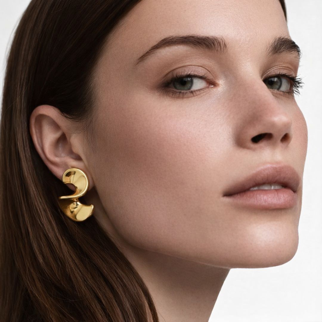 Boucles d'oreilles acier inoxydable Jasmine Bellaime 2