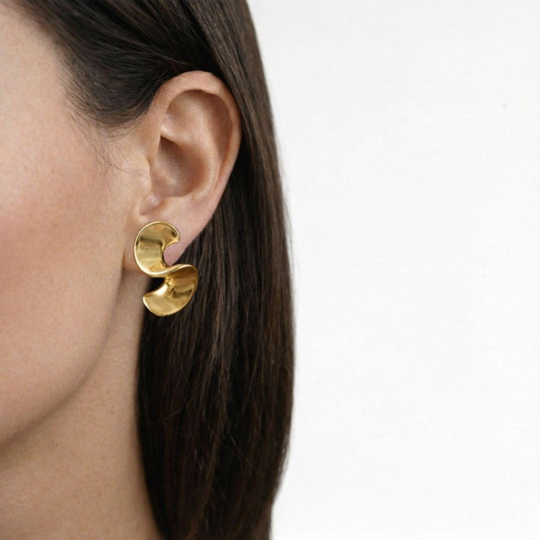 Boucles d'oreilles acier inoxydable Jasmine Bellaime 3