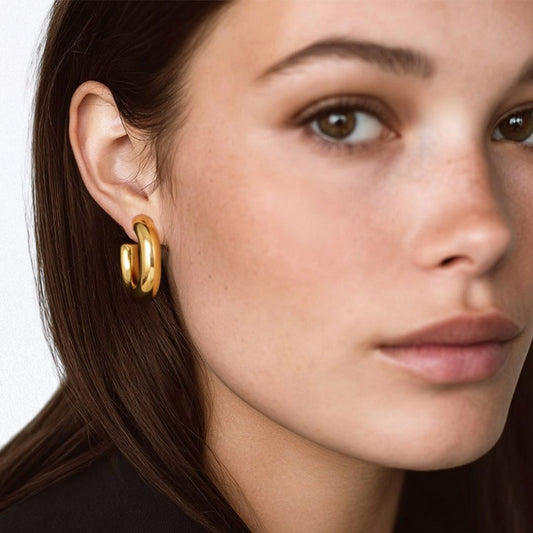 Boucles d'oreilles acier inoxydable or Lisa 2